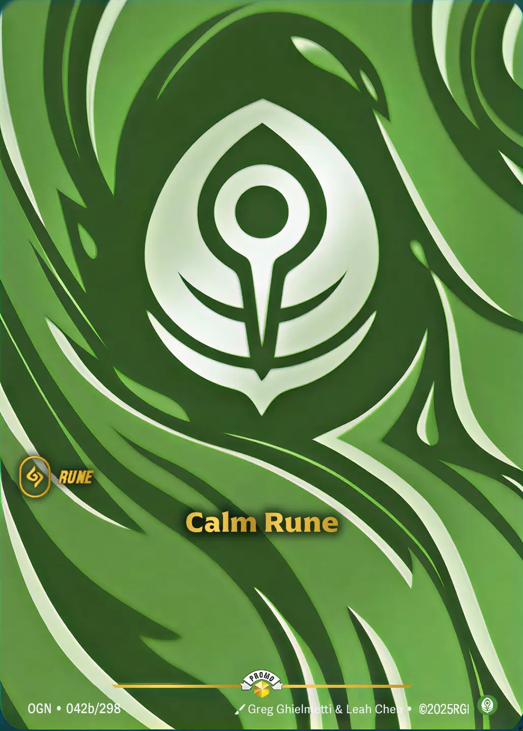 Calm Rune - OGN-042b - Promotional Cards - Riftbound card